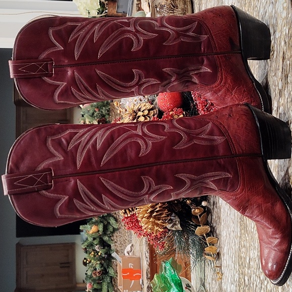 Custom Vintage ostrich cowboy boots by Kimmel Boot Co. Size  7 - Picture 5 of 9